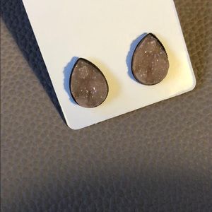 Handmade teardrop studs